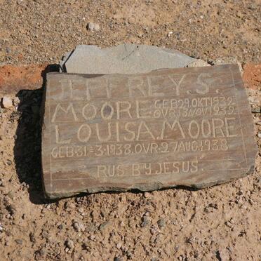 MOORE Jeffrey S. 1932-1932 :: MOORE Louisa 1938-1938