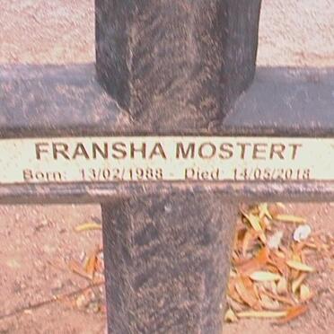 MOSTERT Fransha 1933-2018