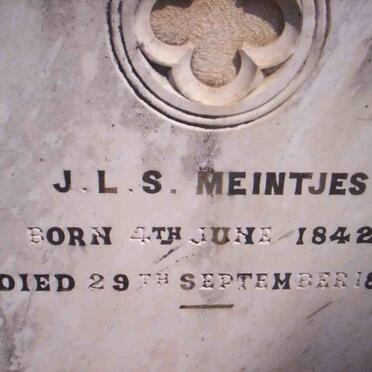 MEINTJES J.L.S. 1842-1883