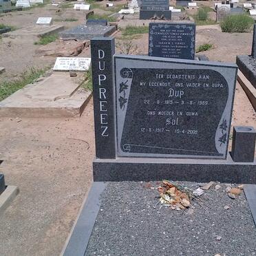 PREEZ Dup, du 1915-1989 &amp; Sal 1917-2008