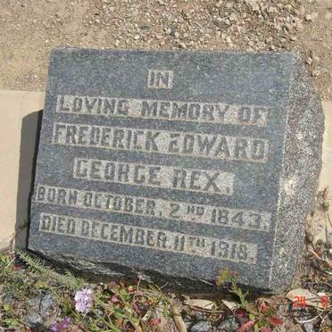 REX Frederick Edward George 1843-1918