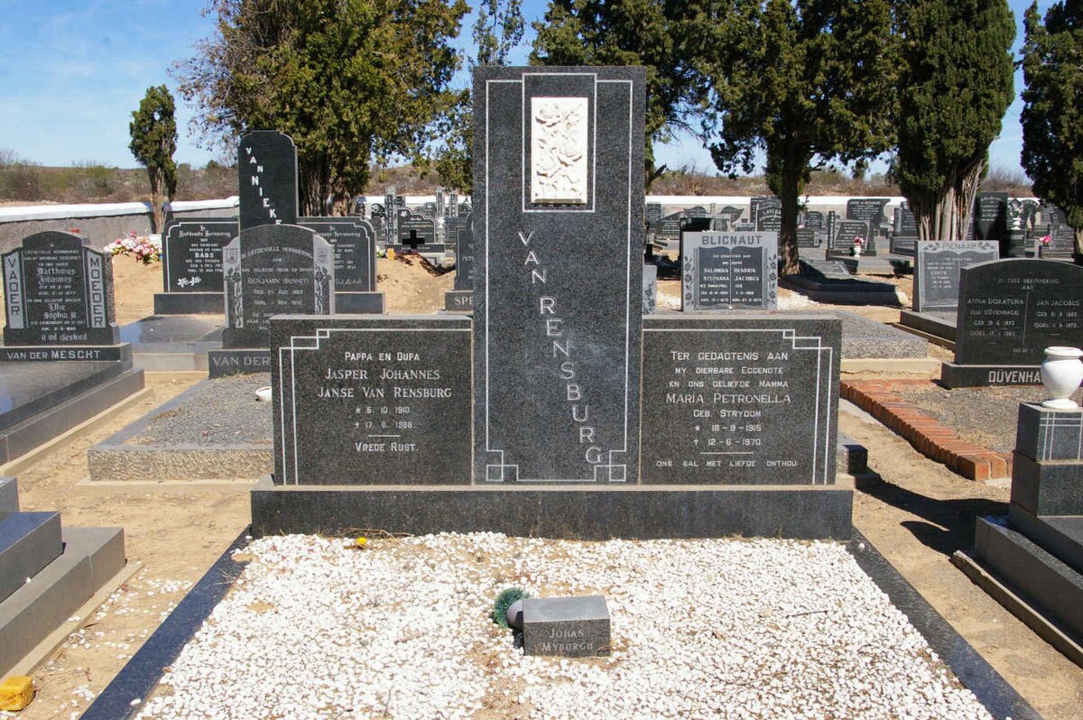 RENSBURG Jasper Johannes, Janse van 1910-1988 &amp; Maria Petronella STRYDOM 1915-1970