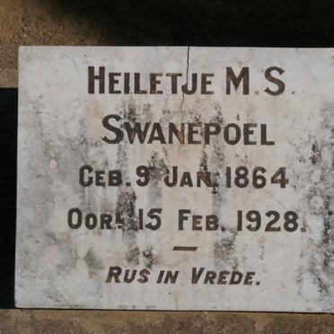 SWANEPOEL Heiletje M.S. 1864-1928