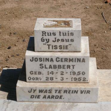 SLABBERT Josina Germina 1950-1952