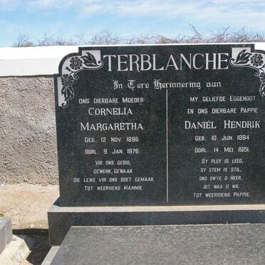 TERBLANCHE Daniël Hendrik 1894-1951 &amp; Cornelia Margaretha 1896-1976