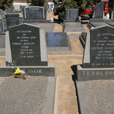 TERBLANCHE Thomas Ignatius 1919-1974 &amp; Gertrude Susan GRIMES 1918-1968