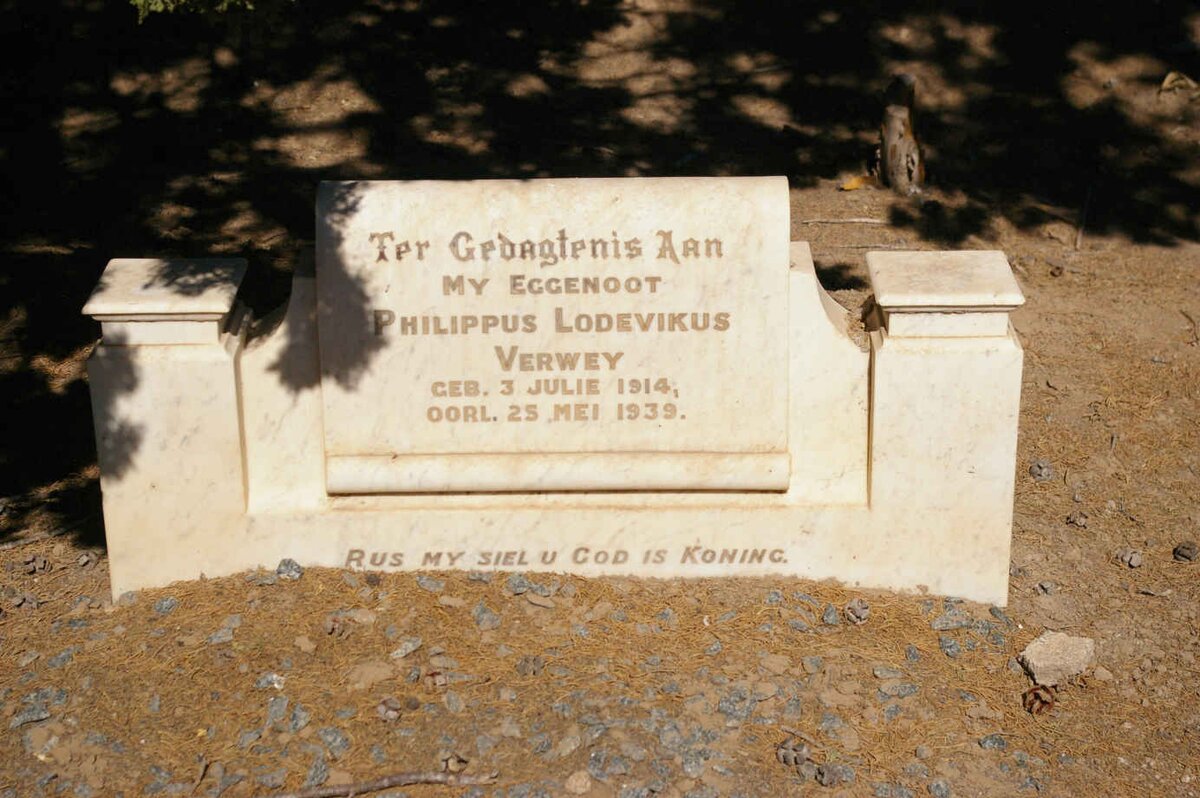 VERWEY Philippus Lodevikus 1914-1939