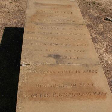 VORSTER Jan 1800-1862