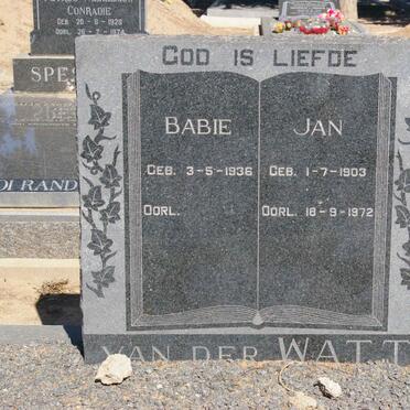 WATT Jan, van der 1903-1972 &amp; Babie 1936-