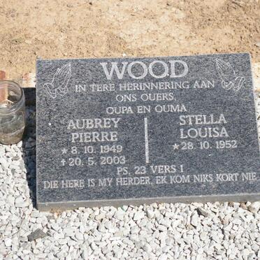WOOD Aubrey Pierre 1949-2003 &amp; Stella Louisa 1952-