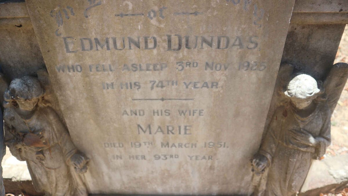 DUNDAS Edmund -1925 &amp; Marie -1951
