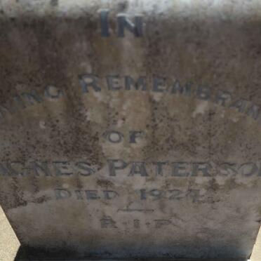PATERSON Agnes -1924