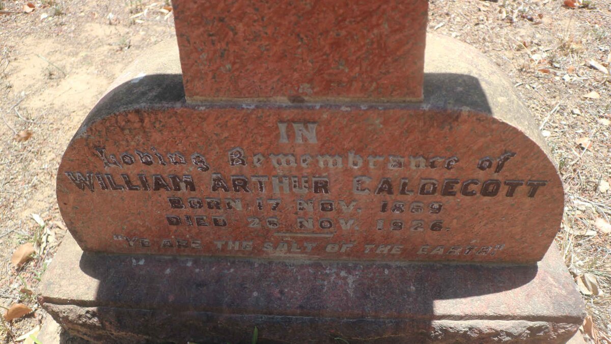 CALDECOTT William Arthur 1869-1926