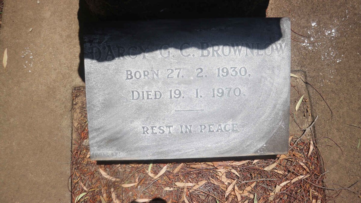 BROWNLOW D'arcy G.C. 1930-1970