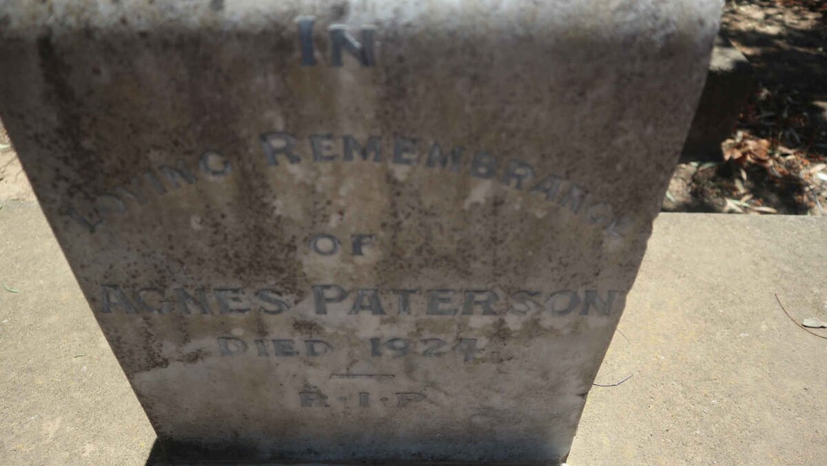 PATERSON Agnes -1924