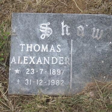 SHAW Thomas Alexander 1897-1982