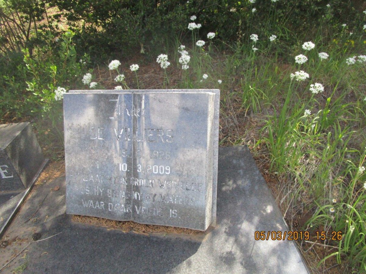 BUITENDAG P. de Villiers 1926-2009 &amp; Maxie LUBBE 1926-1997