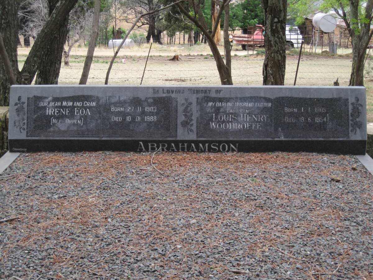 ABRAHAMSON Louis Henry Woodroffe 1905-1954 &amp; Irene Eoa ORPEN 1903-1988