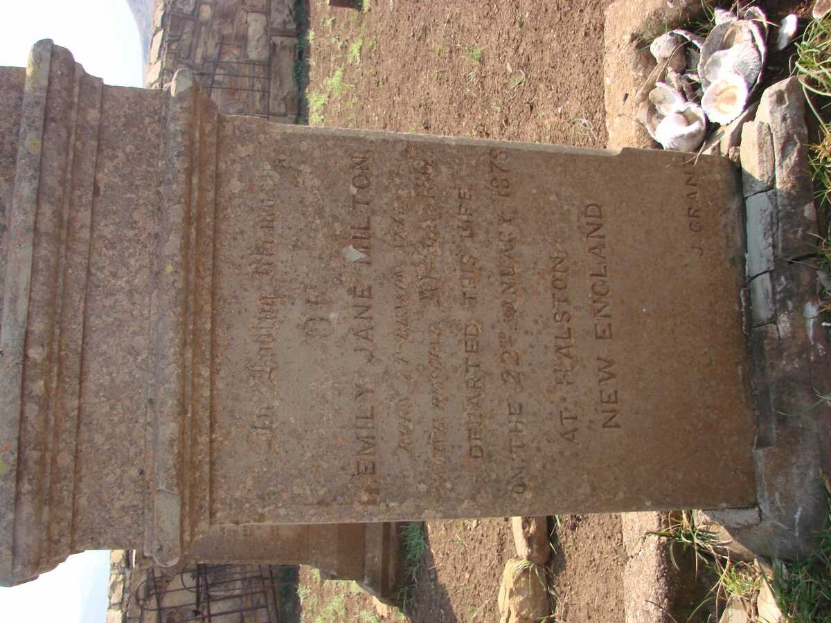 MILTON Emily Jane 1867-1878
