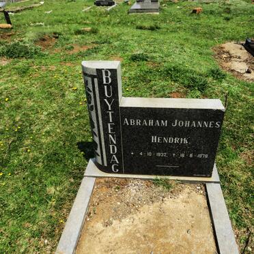 BUYTENDAG Abraham Johannes Hendrik 1932-1978