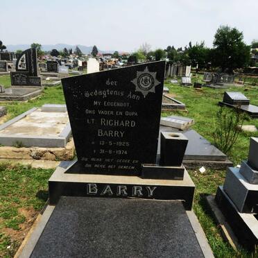 BARRY Richard 1925-1974