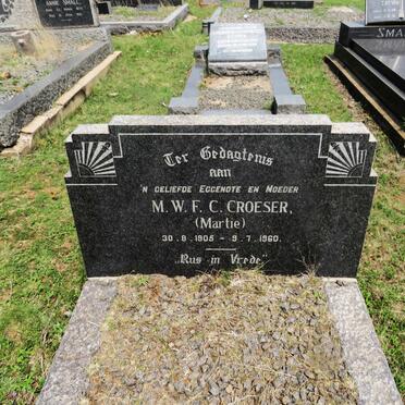 CROESER M.W.F.C. 1905-1960