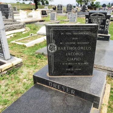 DREYER Bartholomeus Jacobus 1916-1973