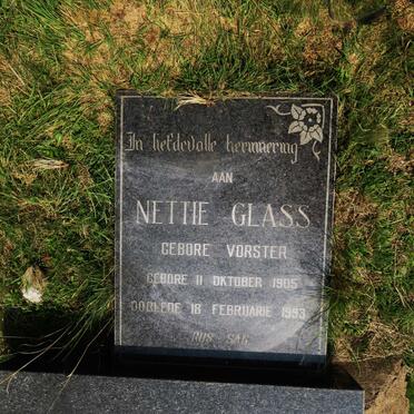 GLASS Nettie nee VORSTER 1905-1993