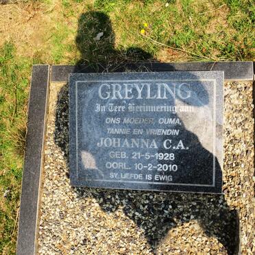 GREYLING Johanna C.A. 1928-2010