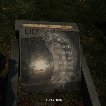 GREYLING Hester Catharina Johanna nee VAN WYK 1920-1983