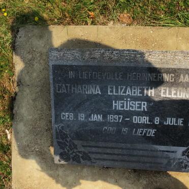 HEUSER Catharina Elizabeth Eleonora 1897-1919