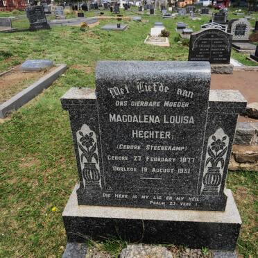 HECHTER Magdalena Louisa nee STEENEKAMP 1877-1951