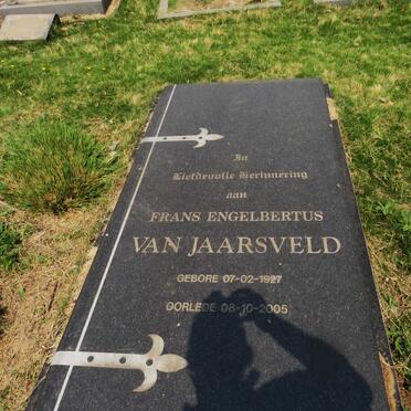 JAARSVELD Frans Engelbertus, van 1927-2005