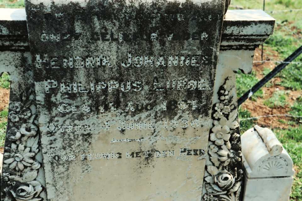 LUBBE Hendrik Johannes Philippus 1861-1936