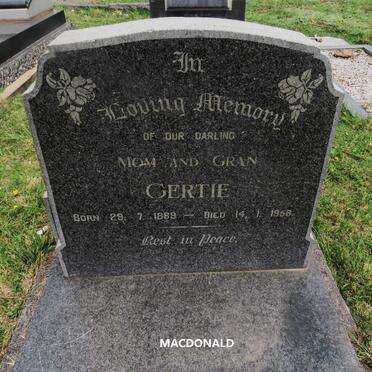 MACDONALD Gertie 1889-1958