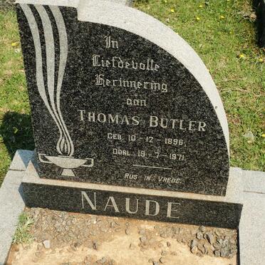 NAUDE Thomas Butler 1896-1971