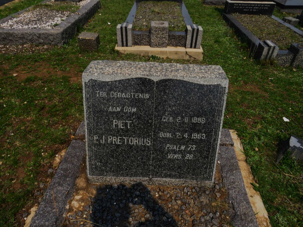 PRETORIUS P.J. 1886-1953