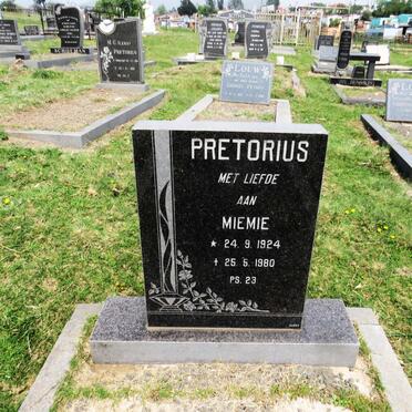 PRETORIUS Miemie 1924-1980