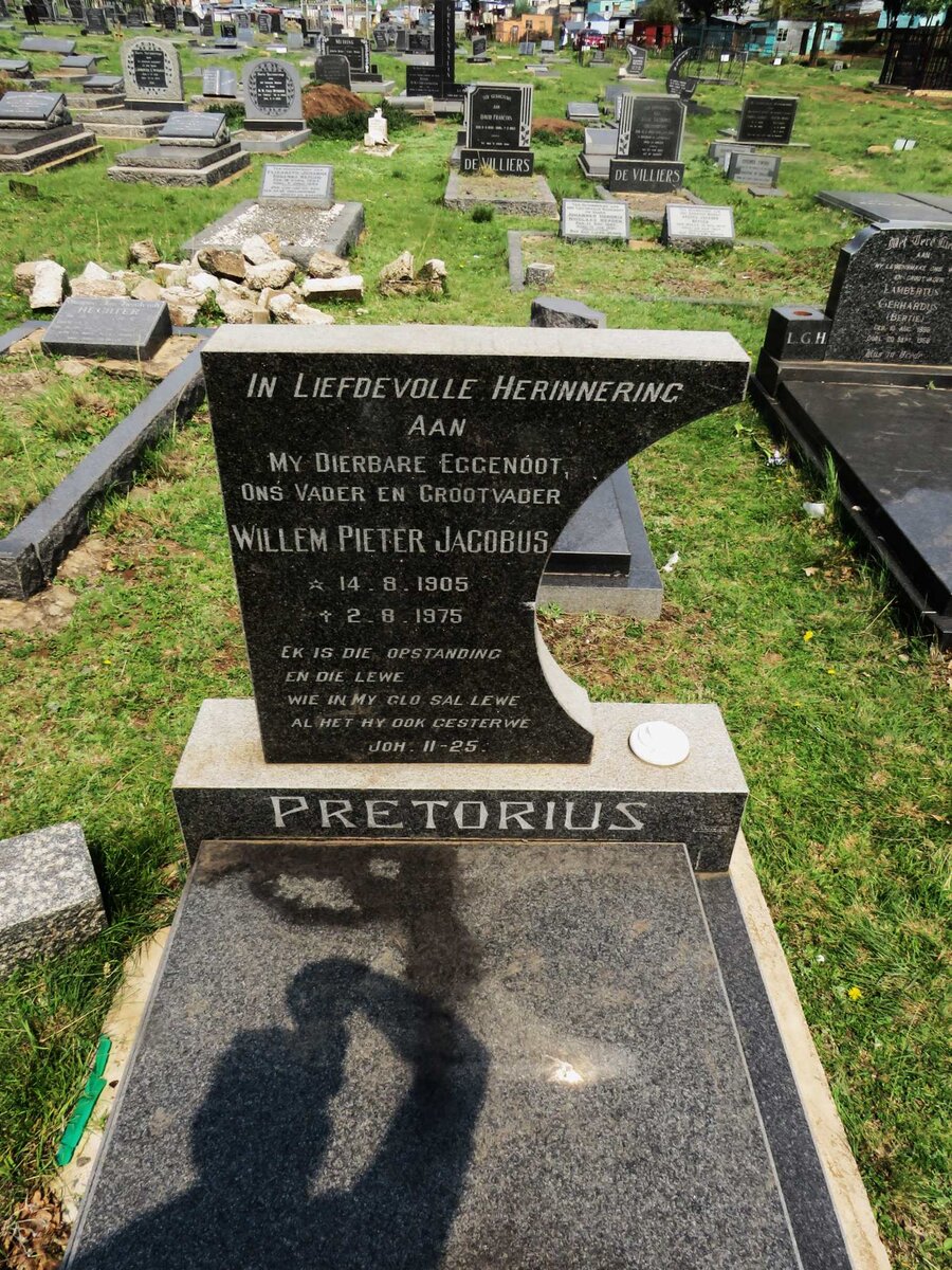 PRETORIUS Willem Pieter Jacobus 1905-1975