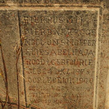 ROODT J.A. nee FOURIE 1879-1940