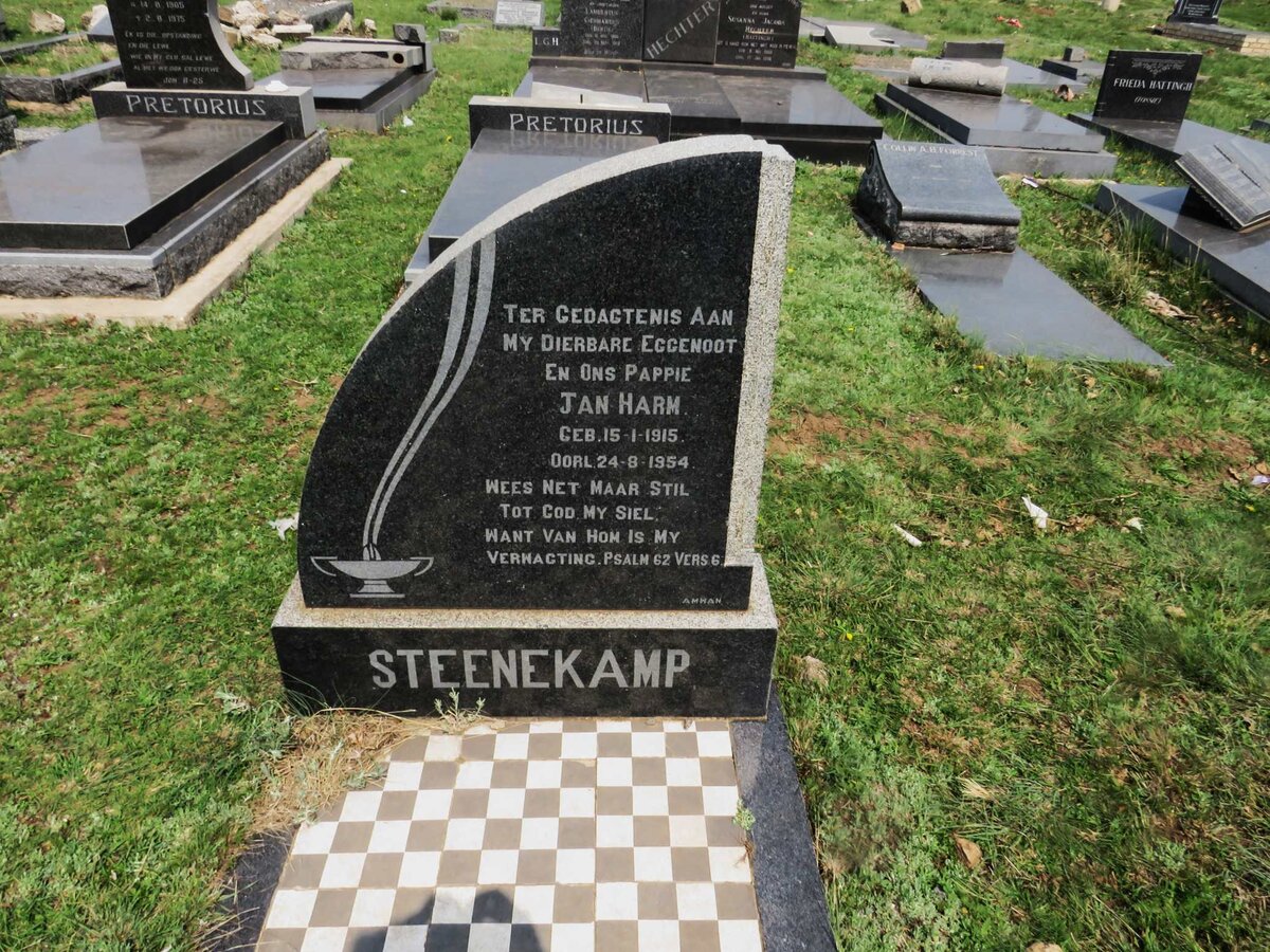 STEENEKAMP Jan Harm 1915-1954