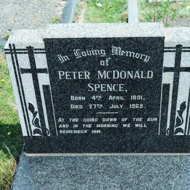 SPENCE Peter McDonald 1891-1965