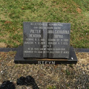 STEYN Pieter Hendrik 1901-1974 &amp; Anna Catharina Sophia 1905-1975