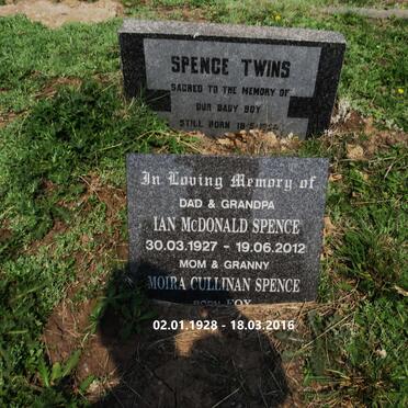 SPENCE Ian McDonald 1927-2012 &amp; Moira Cullinan FOY 1928-2016