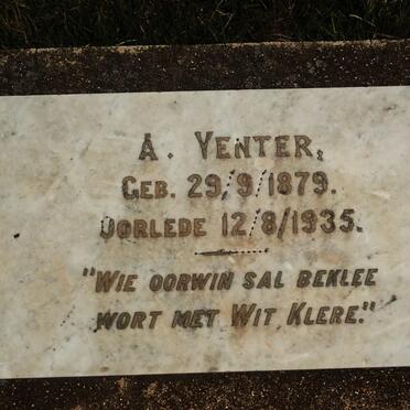 VENTER A. 1879-1935