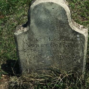 VENTER Anna Christina nee STEYN 1887-1928