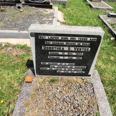 VENTER Dorothea S. 1894-1961