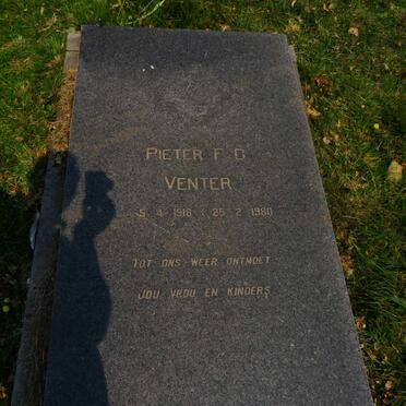 VENTER Pieter F.G. 1918-1980