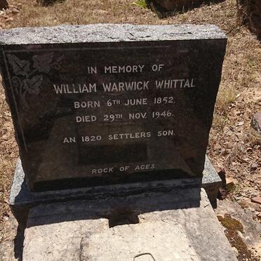 WHITTAL William Warwick 1852-1946