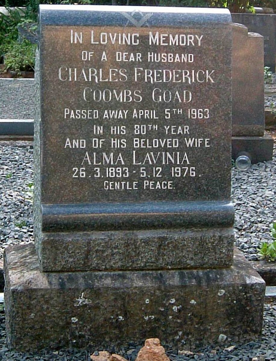 GOAD Charles Frederick Coombs -1963 :: GOAD Alma Lavinia -1976